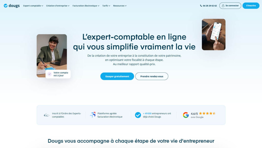 Expert-comptable en ligne : pourquoi Dougs tient la route pour une TPE en région